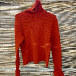 Vintage Turtleneck Fashion Bug Stretch Sweater - L
